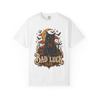 Bad Luck Club Black Cat Halloween Tee
