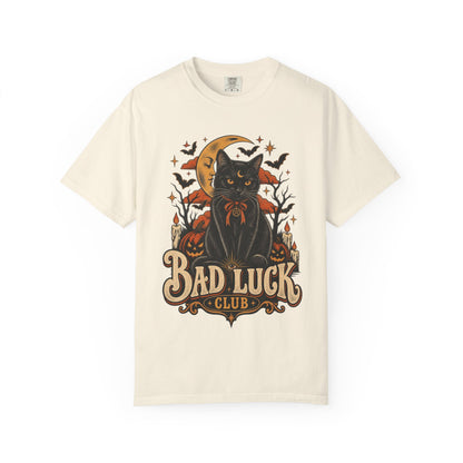 Bad Luck Club Black Cat Halloween Tee