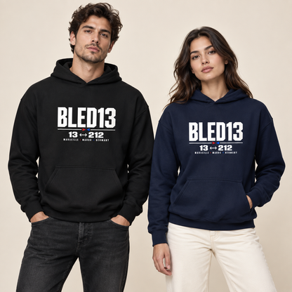 BLED13 – 13 ↔ 212 Hoodie | Black & Navy