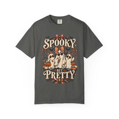 Spooky But Pretty Ghost Tee – Coquette Halloween Shirt