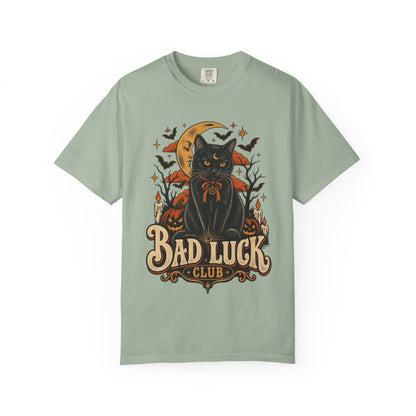 Bad Luck Club Black Cat Halloween Tee
