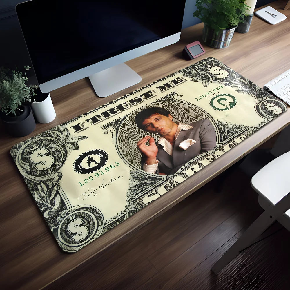 NOVILO® Scarface Gaming Mousepad XXL – Rutschfeste Schreibtischunterlage | 2 mm | Verschiedene Designs & Größen