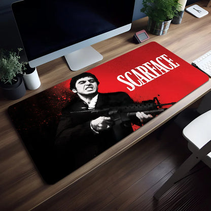 NOVILO® Scarface Gaming Mousepad XXL – Rutschfeste Schreibtischunterlage | 2 mm | Verschiedene Designs & Größen