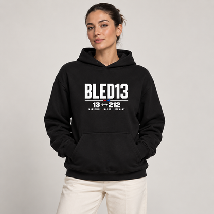 BLED13 – 13 ↔ 212 Hoodie | Black & Navy