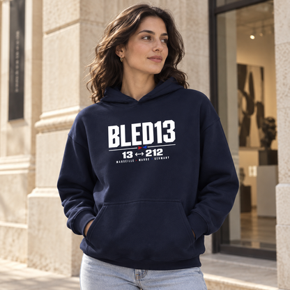 BLED13 – 13 ↔ 212 Hoodie | Black & Navy